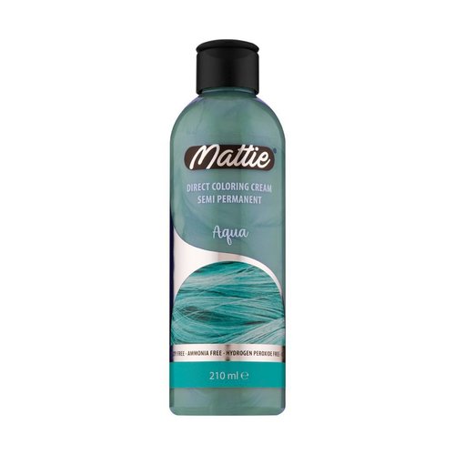 Mattie Professional Mattie Direct Coloring Cream Semi-Permanent  - Aqua 210ml