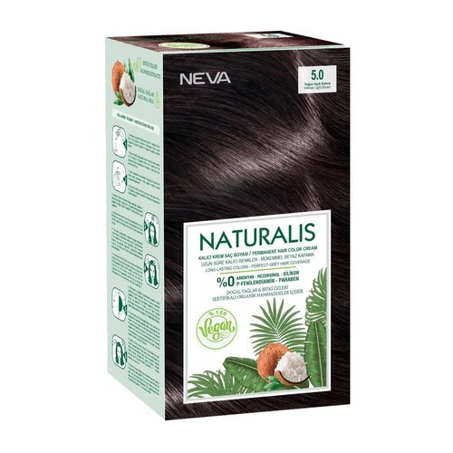 Neva Neva Naturalis Vegan Haarverf - Intens Light Brown 5.0