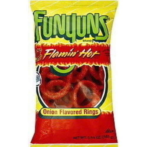 Funyuns Funyuns - Flamin' Hot Onion Flavored Rings Chips 163 Gram Funyuns Funyuns - Flamin' Hot Onion Flavored Rings Chips 163 Gram