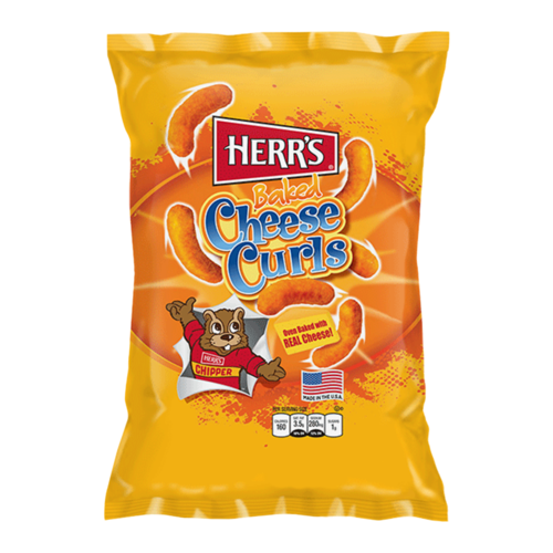 Herr's Herr's - Baked Cheese Curls Chips 198,5 Gram