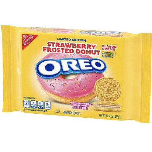 Oreo Oreo Strawberry Frosted Donut - Sandwich Cookies 345g Oreo Oreo Strawberry Frosted Donut - Sandwich Cookies 345g