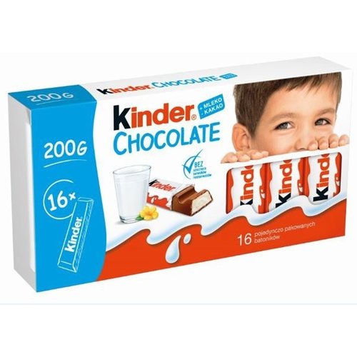 Kinder Kinder - Chocolate Reepjes 16x12,5g Kinder Kinder - Chocolate Reepjes 16x12,5g