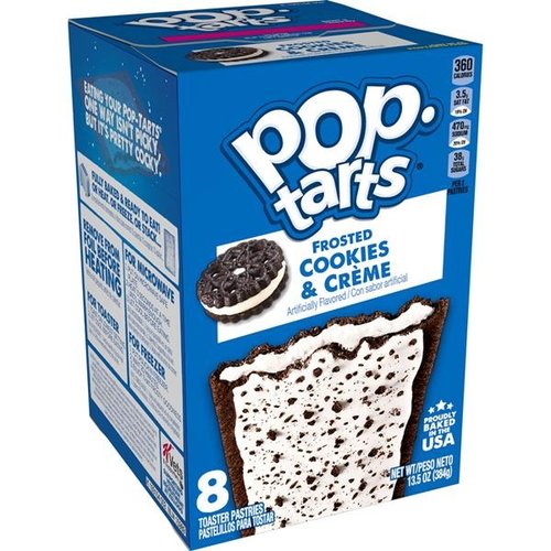 Pop Tarts Pop Tarts - Frosted Cookies & Creme 8 Pack 384g Pop Tarts Pop Tarts - Frosted Cookies & Creme 8 Pack 384g