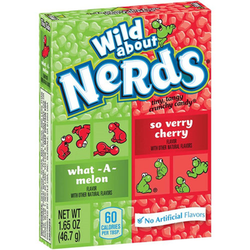 Nerds Nerds - Watermelon & Cherry Snoep 46,7g Nerds Nerds - Watermelon & Cherry Snoep 46,7g