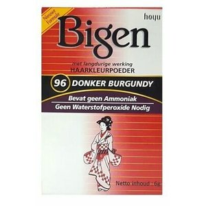 Bigen Bigen 96 Deep Burgundy - Permanent Powder Hair Color 6g