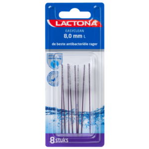 Lactona Lactona Easyclean L 8,0mm - Rager 8 Stuks Lactona Lactona Easyclean L 8,0mm - Rager 8 Stuks