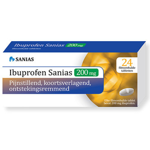 Sanias Sanias - Ibuprofen 200 Mg 24 Filmomhulde Tabletten Sanias Sanias - Ibuprofen 200 Mg 24 Filmomhulde Tabletten