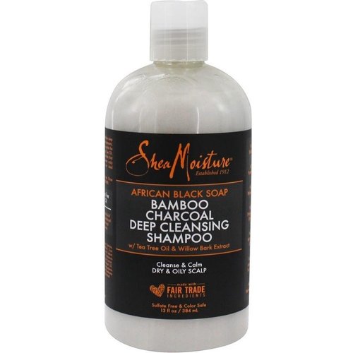 Shea Moisture Shea Moisture African Black Soap Bamboo Charcoal - Deep Cleansing Shampoo 384ml