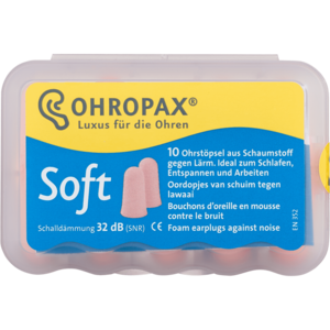 Ohroprax Ohroprax Soft Schuim - Oordopjes 10 Stuks Ohroprax Ohroprax Soft Schuim - Oordopjes 10 Stuks
