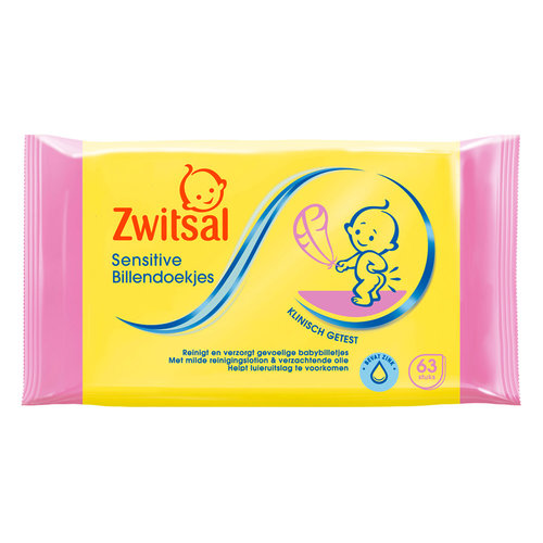 Zwitsal Zwitsal Sensitive - Billendoekjes 63 Stuks Zwitsal Zwitsal Sensitive - Billendoekjes 63 Stuks