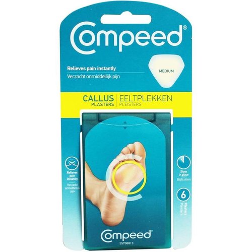 Compeed Compeed Medium - Eeltplekken Pleisters 6 Stuks Compeed Compeed Medium - Eeltplekken Pleisters 6 Stuks