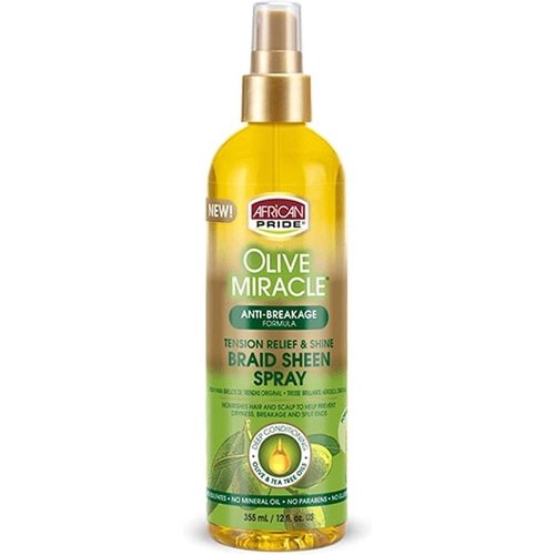 African Pride African Pride Olive Miracle - Braid Sheen Spray 355ml