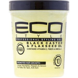 Eco Eco Styler Black Castor & Flaxseed Oil - Haargel  946ml