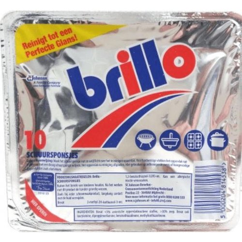 Brillo Brillo - Schuursponsjes 10 Stuks Brillo Brillo - Schuursponsjes 10 Stuks