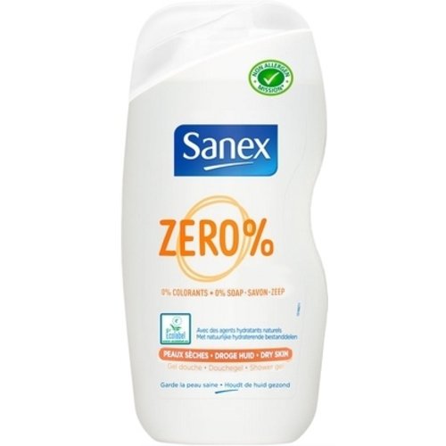 Sanex Sanex Zero% Droge Huid - Douchegel 500ml Sanex Sanex Zero% Droge Huid - Douchegel 500ml