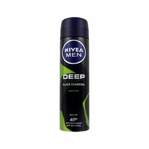 Nivea Nivea Men Deep Black Charcoal Amazonia - Deodorant Spray 150ml Nivea Nivea Men Deep Black Charcoal Amazonia - Deodorant Spray 150ml