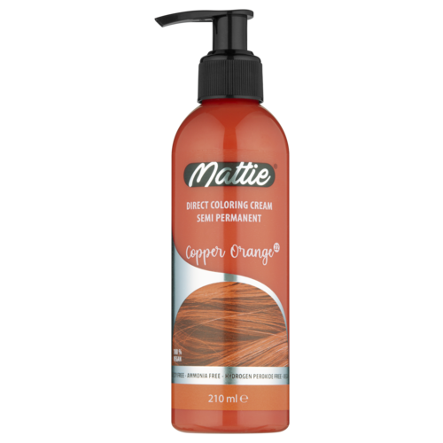 Mattie Professional Mattie Direct Coloring Cream Semi-Permanent - Copper Orange 210ml