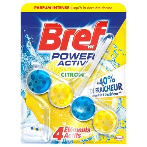 Bref Bref Power Activ Citroen - Toiletblok 50g Bref Bref Power Activ Citroen - Toiletblok 50g