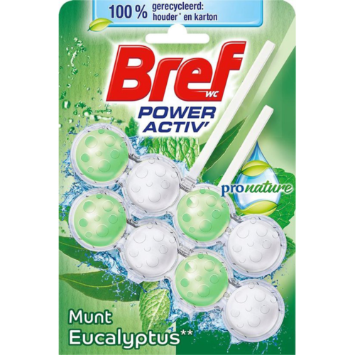 Bref Bref Power Activ Eucalyptus - Toiletblok 2x50g