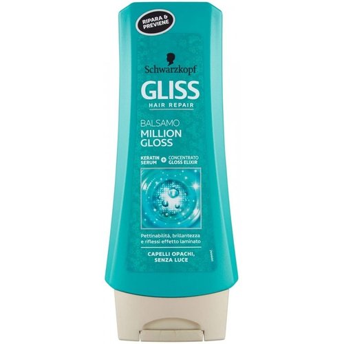 Gliss kur Gliss Kur Schwarzkopf Conditioner - Million Gloss 200ml Gliss kur Gliss Kur Schwarzkopf Conditioner - Million Gloss 200ml