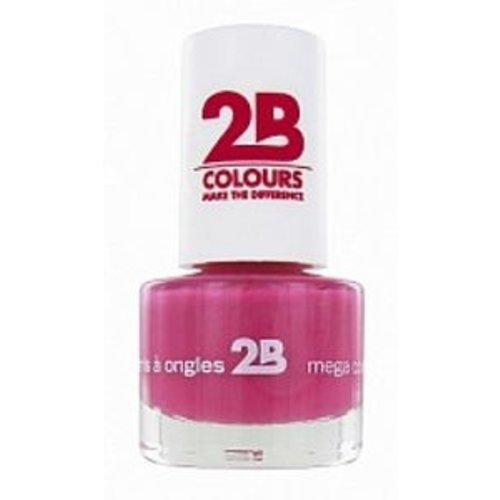 2B 2b Mega Colours Frosted Pink 007 - Nail Polish 5,5ml