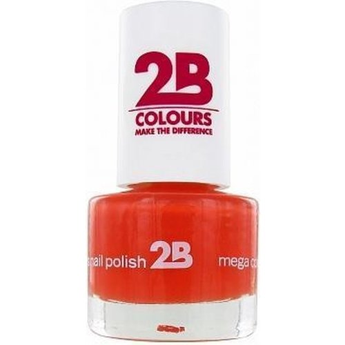 2B 2b Mega Colours Crazy Orange 017 - Nail Polish 5,5ml