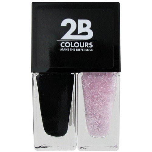 2B 2b Duo Black & Pink 531 - Nagellak 2x3ml