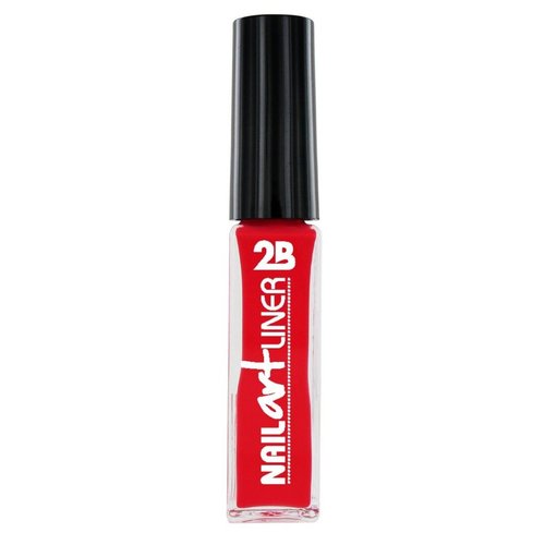 2B 2b Nail Art Liner Coral Red 14 - Nagellak 8ml