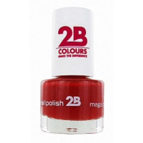 2B 2B Mega Colours Deep Ruby Red 020 - Nagellak 5,5ml 2B 2B Mega Colours Deep Ruby Red 020 - Nagellak 5,5ml