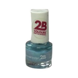 2B 2b Mega Colours Matt Satin Pastel Blue 042 - Nagellak 5,5 Ml