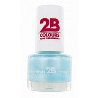 2b Mega Colours Matt Satin Pastel Green 043 - Nagellak 5,5ml