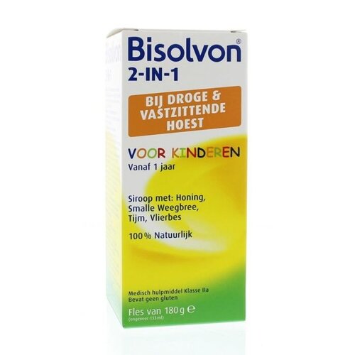 Bisolvon Bisolvon 2 In 1 Voor Kinderen - Hoestsiroop 180g