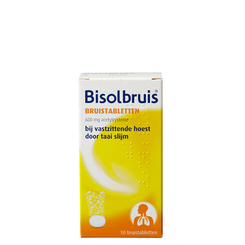 Bisolvon Bisolvon 600mg Acetylcysteine - Bruistabletten 10 Stuks