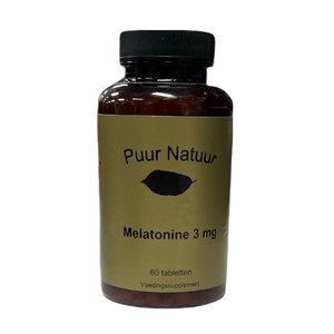 Puur Natuur Puur Natuur - Melatonine 3mg 60 Tabletten