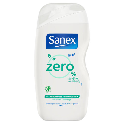 Sanex Sanex showergel 500ml zero% normal skin Sanex Sanex showergel 500ml zero% normal skin