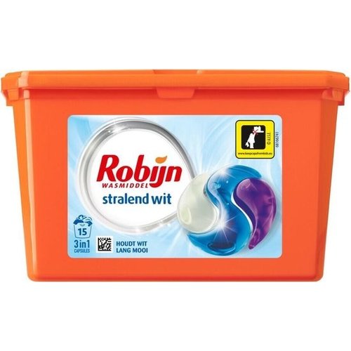Robijn Robijn Capsules 15st Stralend Wit Robijn Robijn Capsules 15st Stralend Wit