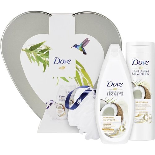 Dove Dove Cadeauset Kokos & Amandel - Deo 150ml + Shower Mousse 200ml + Body Crème  300ml