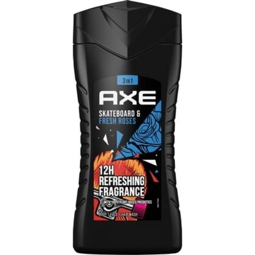 Axe Axe Bodywash 250ml Skateboard & Fresh Roses Scent Axe Axe Bodywash 250ml Skateboard & Fresh Roses Scent