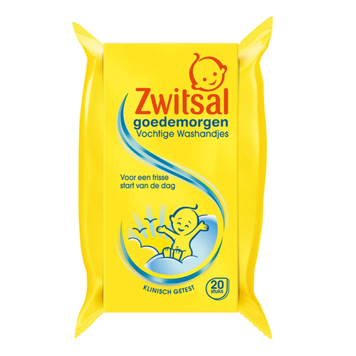 Zwitsal Zwitsal Goedemorgen Vochtige Washandjes 20St