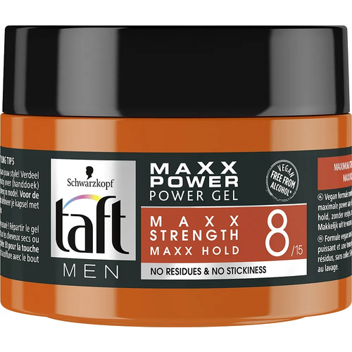 Schwarzkopf Schwarzkopf Taft Men Maxx Power Gel Nr8 Pot Maxx Strength