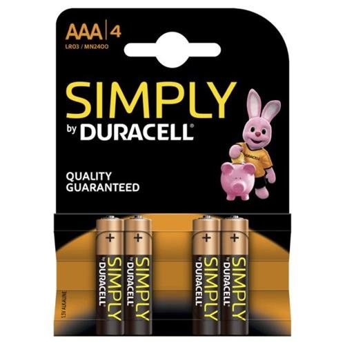 DURACELL Duracell Aaa Simply 4Pack