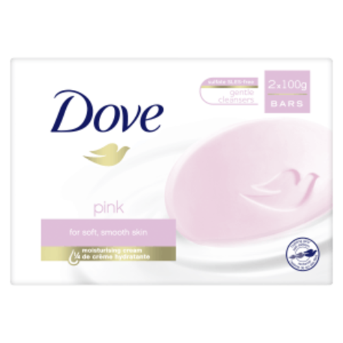 Dove Dove Bar 100Gr Twin Pack Pink