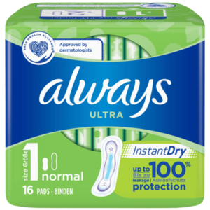 Always Always Ultra Instant Dry Normal 16S (Nr1)