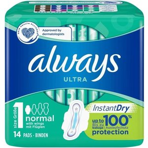 Always Always Ultra Instant Dry Normal 14S (Nr1)