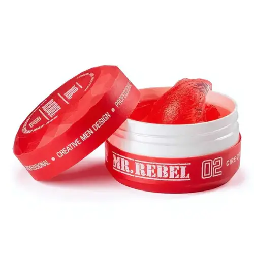 Mr. Rebel Mr.Rebel Styling Wax 02 Red  - Haarwax 150ml