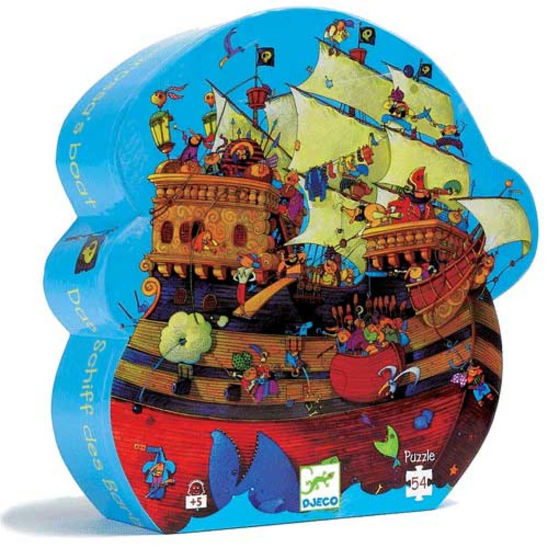 Djeco - Kartonnen puzzel Piratenboot-1