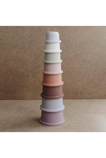 Mushie - Stacking cups pastel