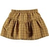 Piupiuchick Piupiuchick - Short skirt “v” shape camel checkered