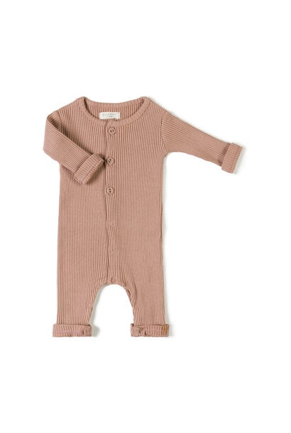 Nixnut - Rib onesie lychee - maat 68