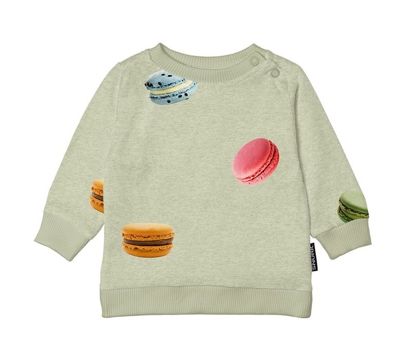 Snurk - Macarons green sweater babies - maat 80
